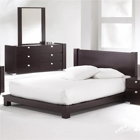 Contemporary King Platform Bed